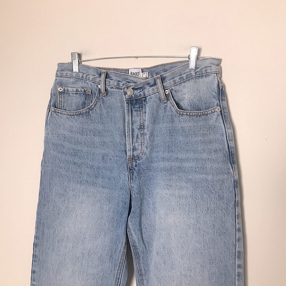 PRINCESS POLLY | 6 HOLLY ASYMMETRIC JEANS BLUE - Picture 9 of 15